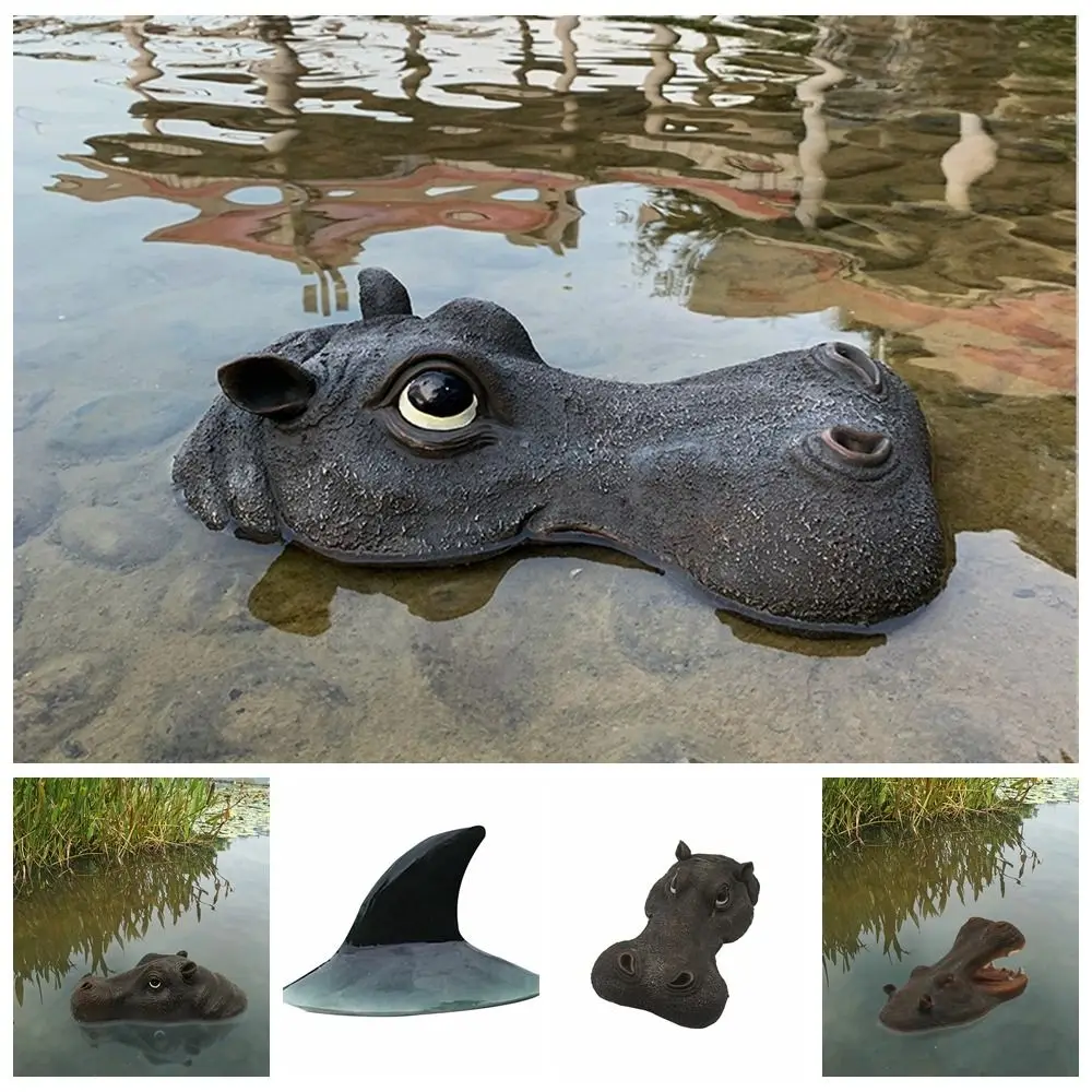 

Animal Sculpture Hippo Head Simulated Non-deformable Courtyard Pond Floating Animal Realistic Floating Courtyard