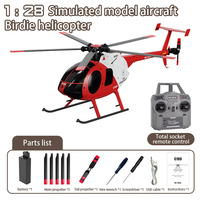 RC ERA C189 MD500 2.4G 6CH UAV 1:28 Fixed Height Single Blade Flybarless RC Helicopter RTF