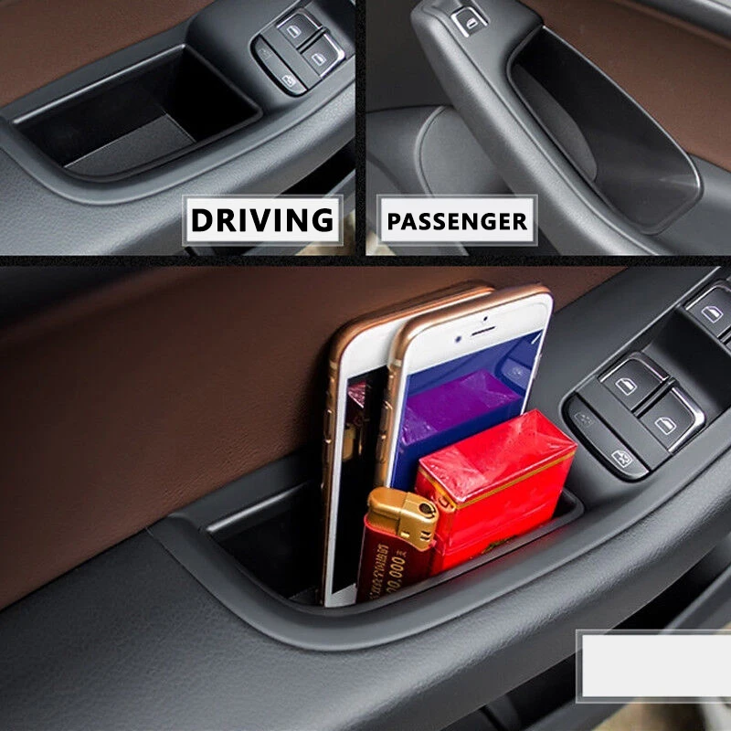 For AUDI Q5 2009 2010 2011 2012 2013 2014 2015 2016 Interior Side Door Storage Box Armrest Handle Pocket Holder Car Accessories