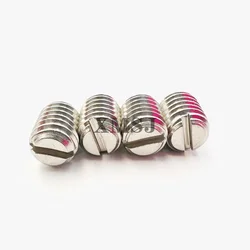 5/10pcs M1.2 M1.4 M1.6 M2 M2.5 M3 M4 M5 M6 M8 GB73 304 Stainless Steel Slotted Head Flat Point End Headless Grub Bolt Set Screw