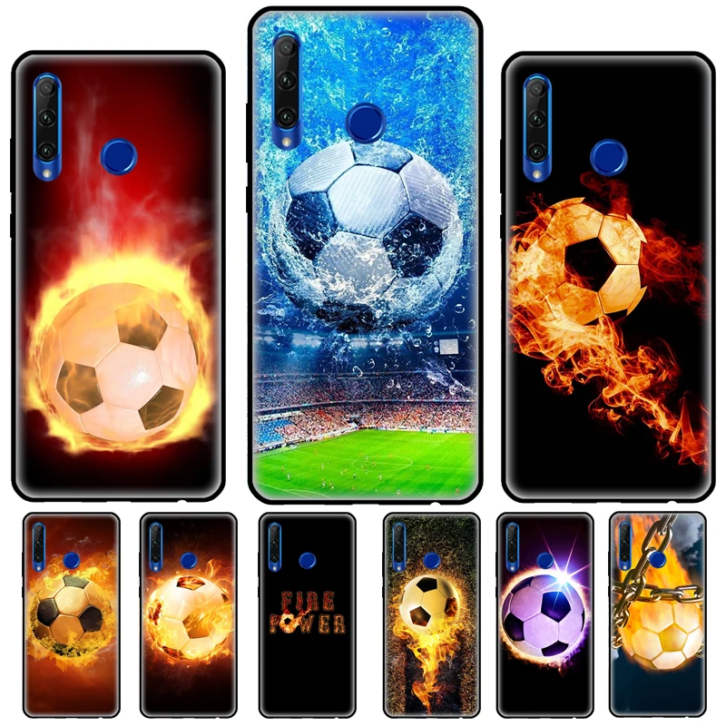 Ball Fire Football Phone Case For Honor Magic 5 4 Lite 50 70 90 8X 9X 10 Lite X6 X7 X8 X9 X8a X9a Back Cover