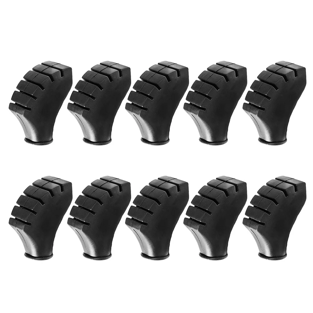 

3 pcs Snowflake Shoe Shape Replaceable Antiskid Rubber Tips For Trekking Poles Hiking Walking Sticks Camping Lightweight Durable