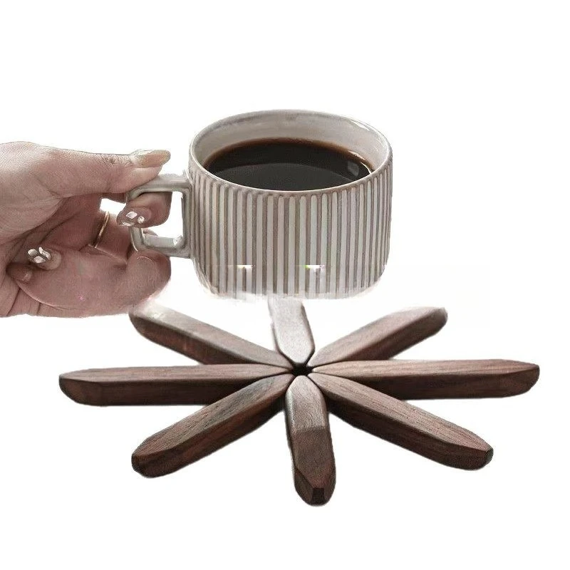 

Black walnut, thermal insulation table mat, anti-scalding pot mat cup, household bowl