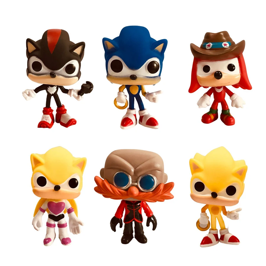 سونيك القنفذ سونيك الكنز هنتر المفاصل الحريق اسبيو طائرة التماثيل الطرفية لعب للأولاد هدية تحصيل #2