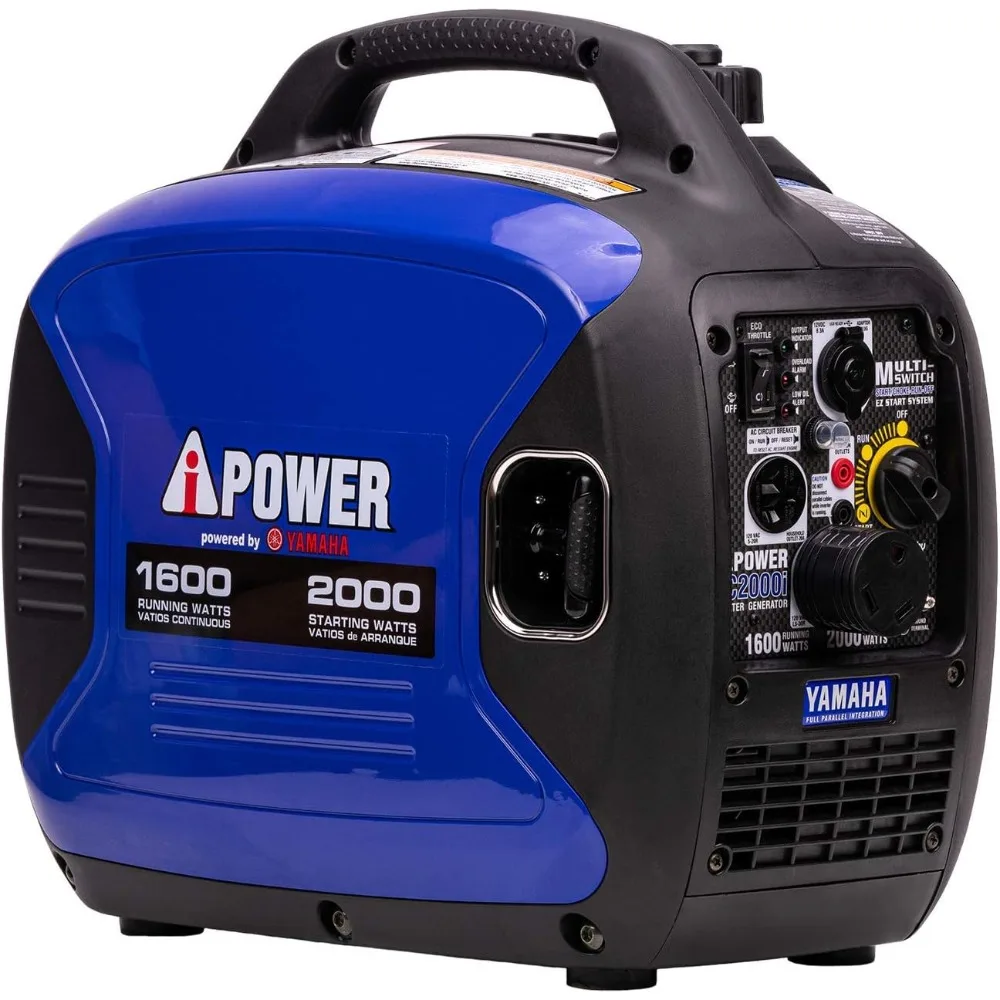 

Portable Inverter Generator, 2000W Ultra-Quiet Powered By Yamaha Engine RV Ready, EPA Compliant, Ultra Lightweight