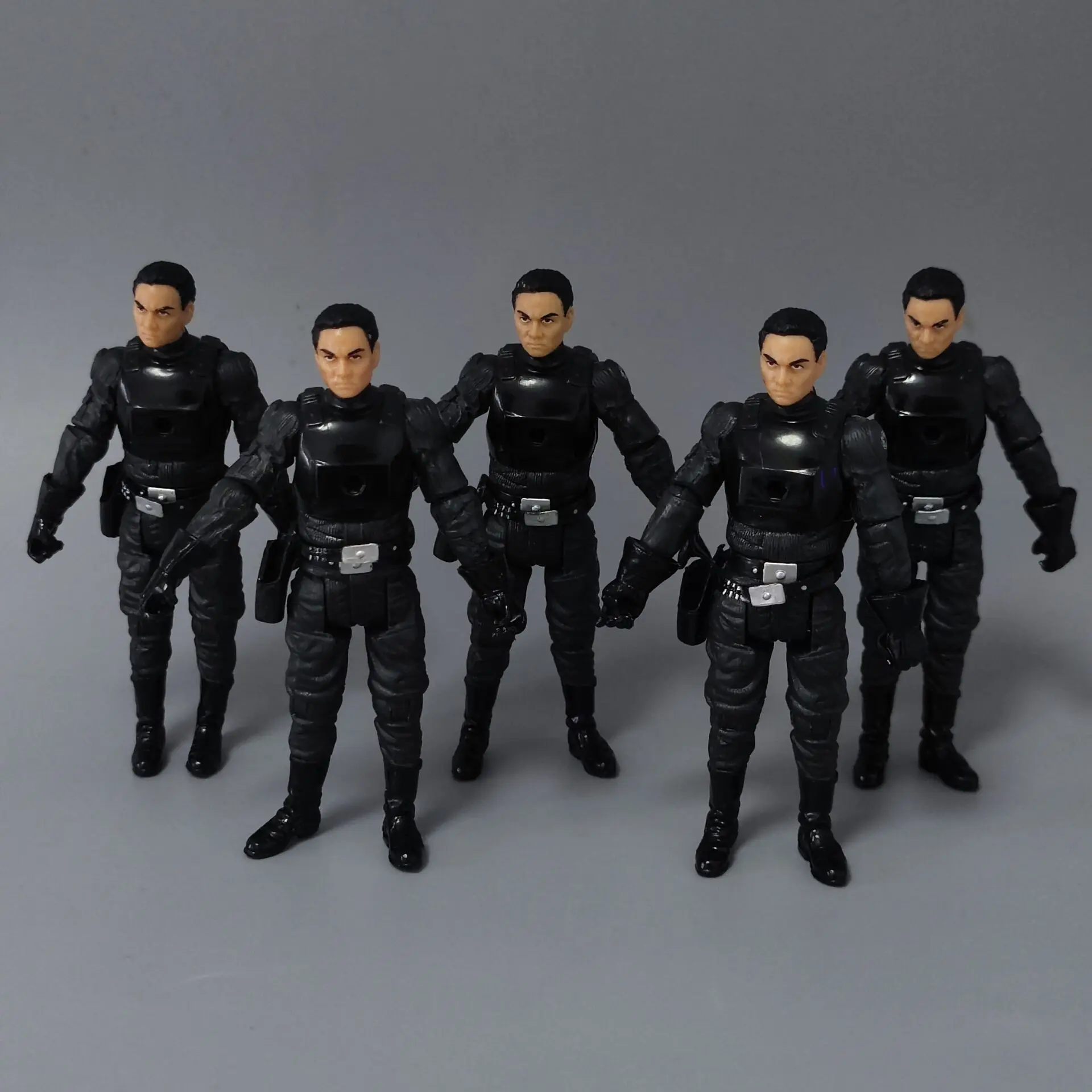 Lote de 5 figuras de acción de Star Wars Tie Fighter, piloto incompleto sin accesorio, 3,75"