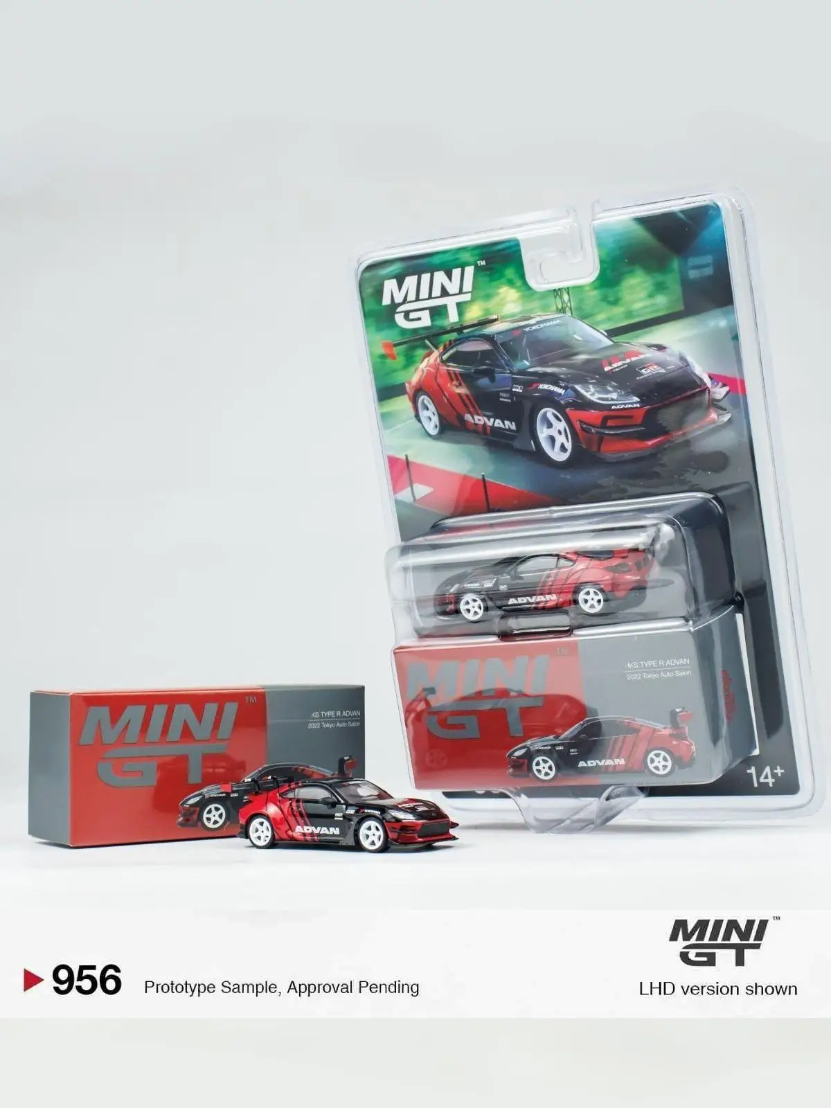 

TSM MINIGT 1:64 #956 BL GR86 HKS TYPE R ADVAN 2022 Tokyo Auto Salon Blister Packaging Die-cast Alloy Car Model Collection Gift
