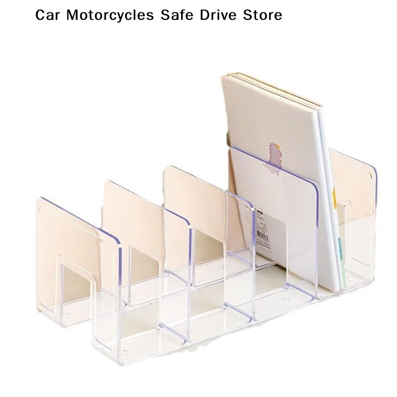 【M】Multi-function Book Magazine Bookshelf Storage Bookends Stand Desk Organizer Holder For Books CD Files School Office Supplies view 4