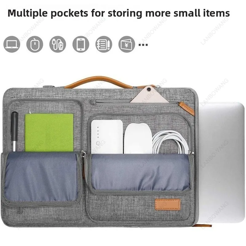 Portable Single Shoulder Laptop Sleeve Briefcase Protective Bag Universal For IPad Men Women Business Travel