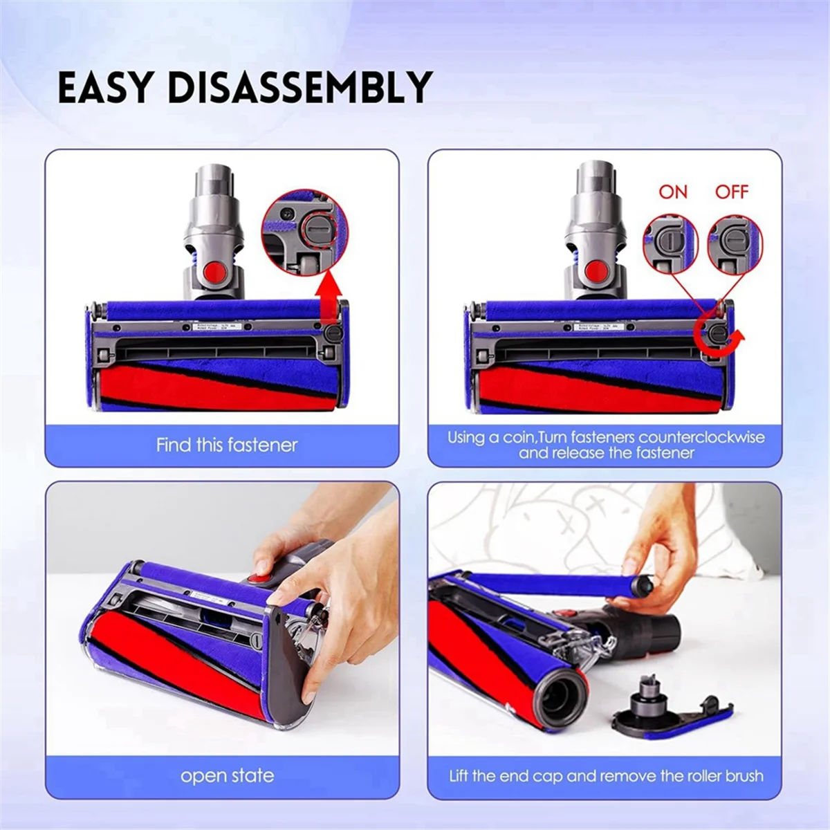 Детали пылесоса Мягкий роликовый пылесос для беспроводных пылесосов V10, V11, SV12, замена