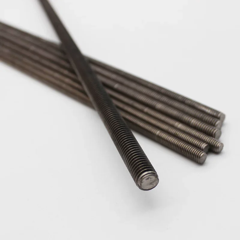 Bullone per barra in titanio puro Studding M3 M4 M5 M6 M8 M10 M12 M14 M16 M18 M20 M22 M24 Asta per bocciolo con barra filettata completa metrica