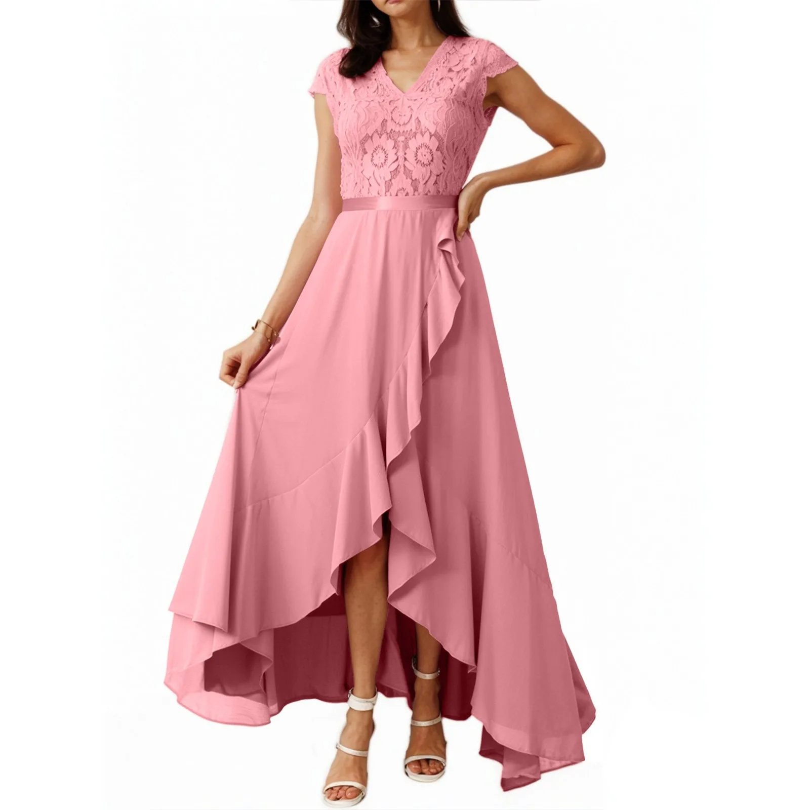 Autumn Satin Wedding Guest Dress Formal Dresses For Women Bridesmaid Dresses Elegant Womens Tops Dressy Cocktail Dresses Vestido