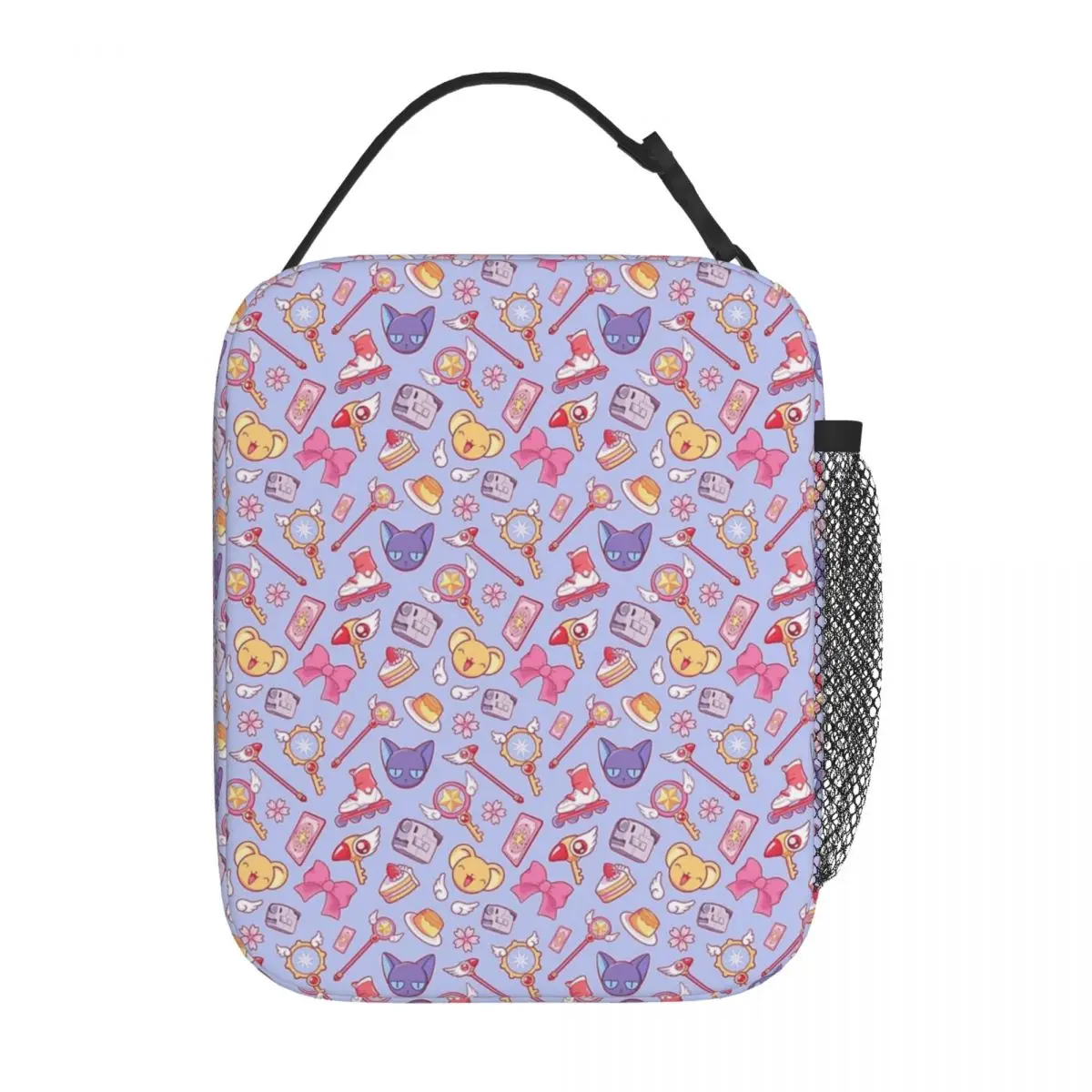 Sakura Card Captor - Violet Insulated Lunch Bag for Women Kids Portable Food Boxes Thermal Lunch Box Tote