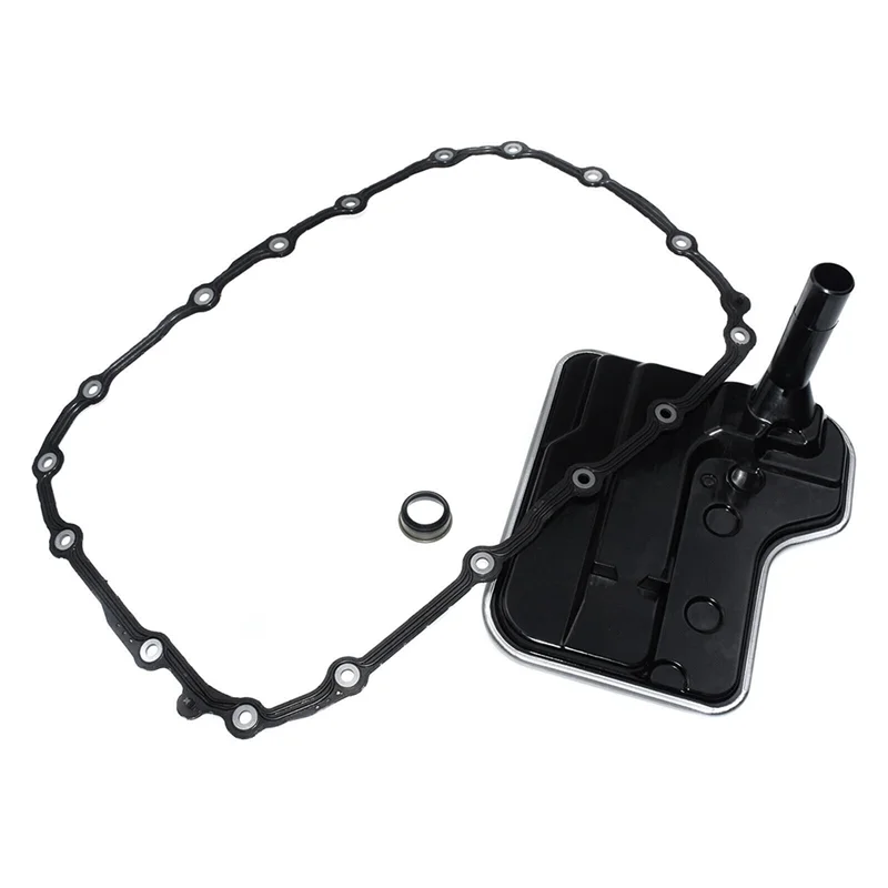 

L38A-Automatic Transmission Filter & Gasket Black & Silver Plastic+Metal Car Accessories For BMW X3 128I 328I Xdrive 2007-2013