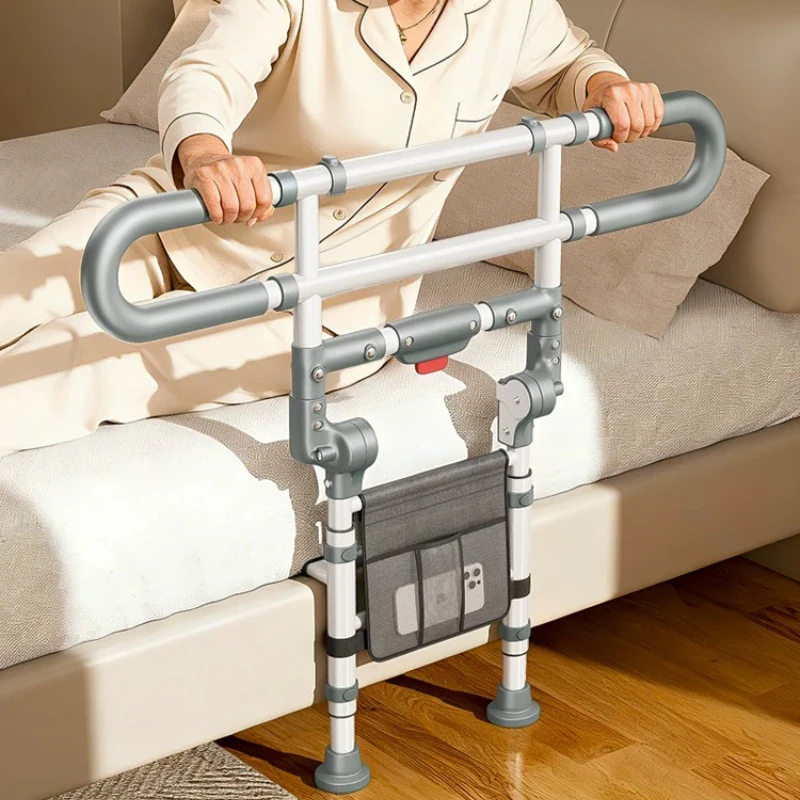 New Bed Guardrail for Elderly Safety, Elderly Assistance Productsbed Fall Guard Bed Railings for Elderly with Non-Slip Handles