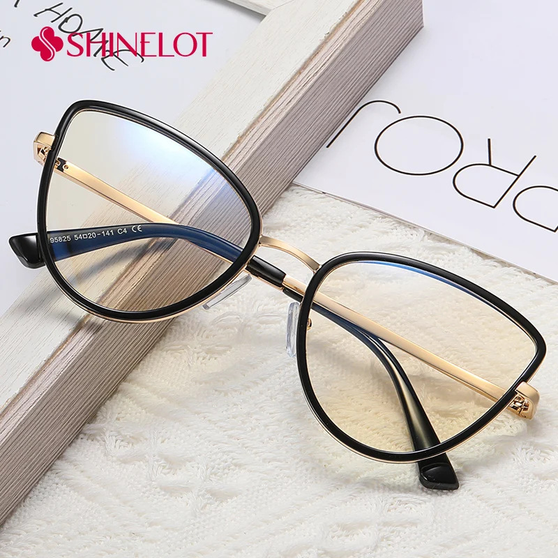

95825 High Quality Cat Eye Eyeglasses Female Eye Protection Glasses Full Frame Youth Style Best-Selling Mother's Eyewear Gift