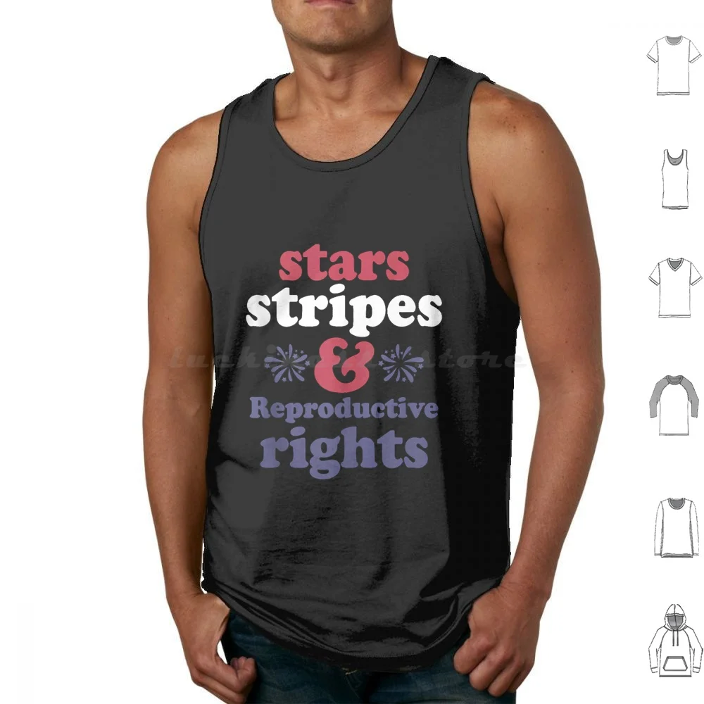 Stars Stripes Reproductive Rights Patriotic 4th Of July Tank Tops Vest Sleeveless Stars Stripes Equal Rights Reproductive
