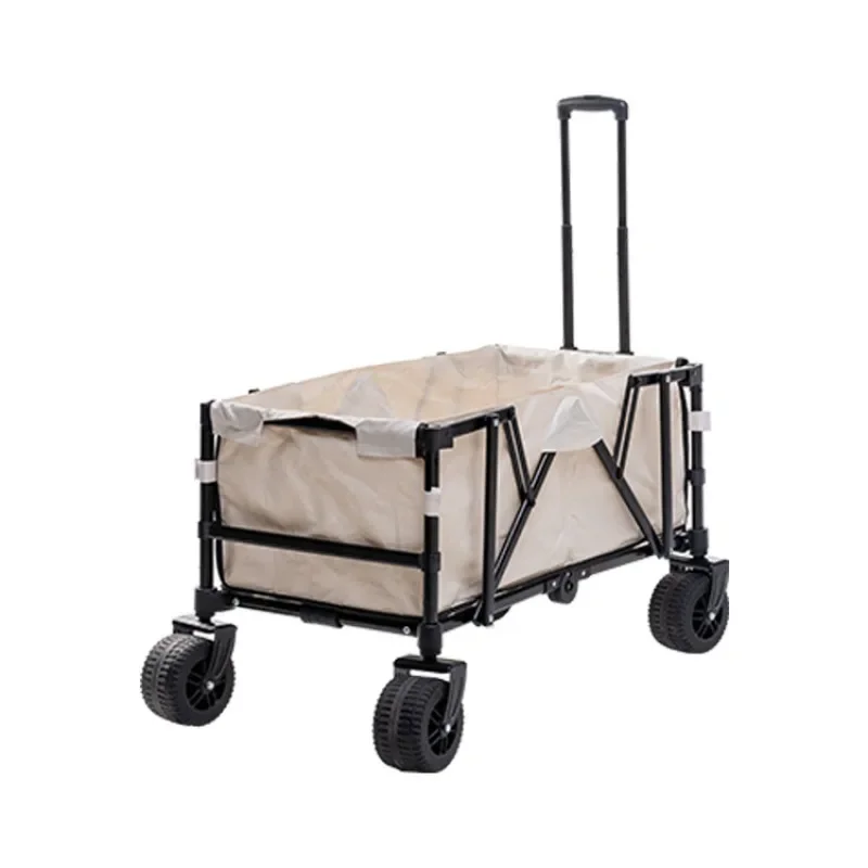 

Outdoor camping ATV outdoor picnic camping cart Night market trolley Foldable picnic camp cart