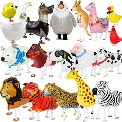 Mixed Walking Helium Balloons Farm Jungle Animals Balloons Birthday Party Baby Shower Decoration Balloon Kids Birthday Favors