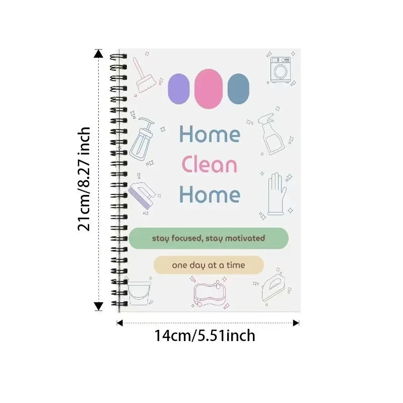 Home TDAH Planner per la pulizia Planner per la pulizia della casa da 45 pagine con grafico dei lavori domestici Programma settimanale e organizer per attività quotidiane per adulti