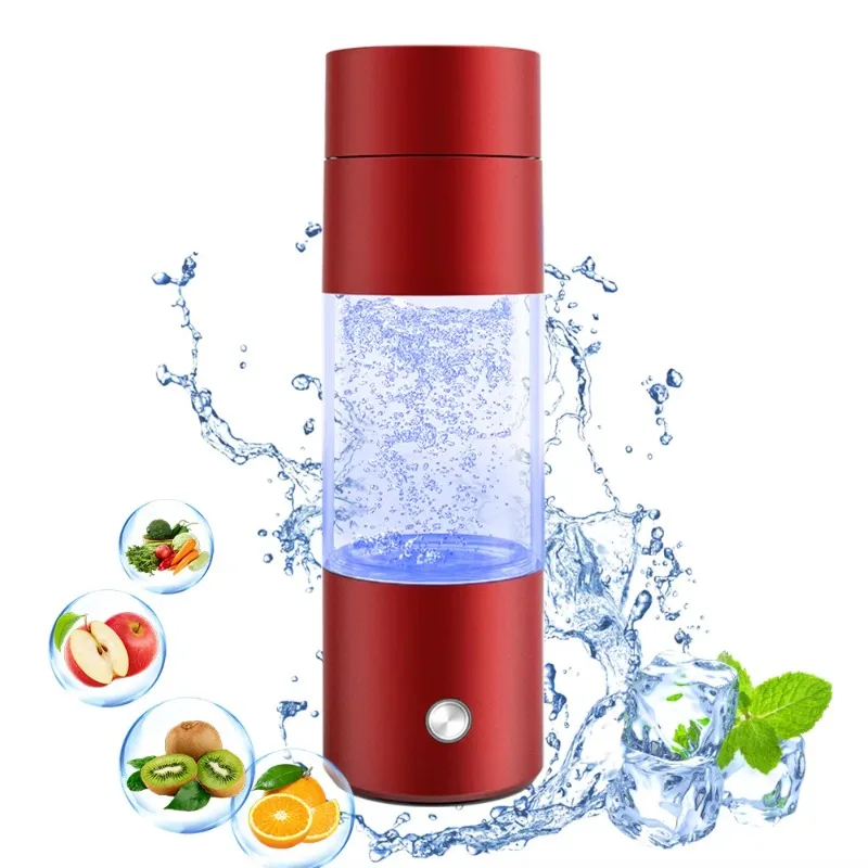 SPE PEM Hydrogen Water Generator – Magnetic Charging Cup for Portable H2 Ionized Drinking | Hydrogen-Rich Alkaline Water Bottle