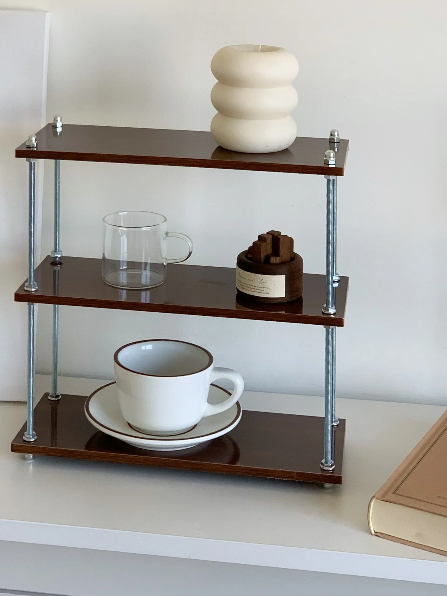 

Многофункциональная полка для хранения в винтажном стиле: настольный органайзер для кухни, подставка для закусок, домашняя многоуровневая полка для хранения