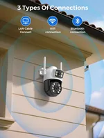 Caméra de surveillance WiFi 4K 8MP à double objectif, zoom 10X, caméra IP PTZ, suivi automatique, audio vidéo, caméra de sécurité CCTV ONVIF YOOSEE 4