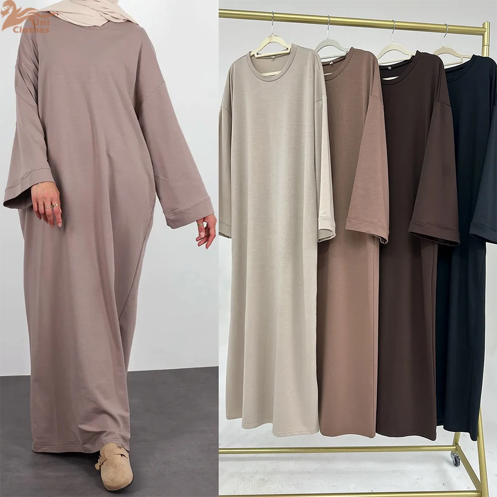 Eid Modest Clothing Muslim Kaftan Under Dress Abaya Dubai Islam For Women Robe Longue Caftan Marocain Femme Vestidos Musulmane