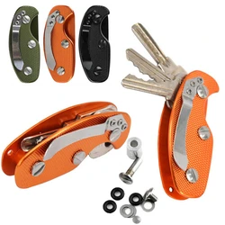 Luxus Auto Schlüssel Aluminium Schlüssel Halter Clip Schlüssel ordner schlüsselring gehäuse Tasche Werkzeuge Schlüssel Organizer Pouch Tasche schlüssel tasche schlüssel Clip