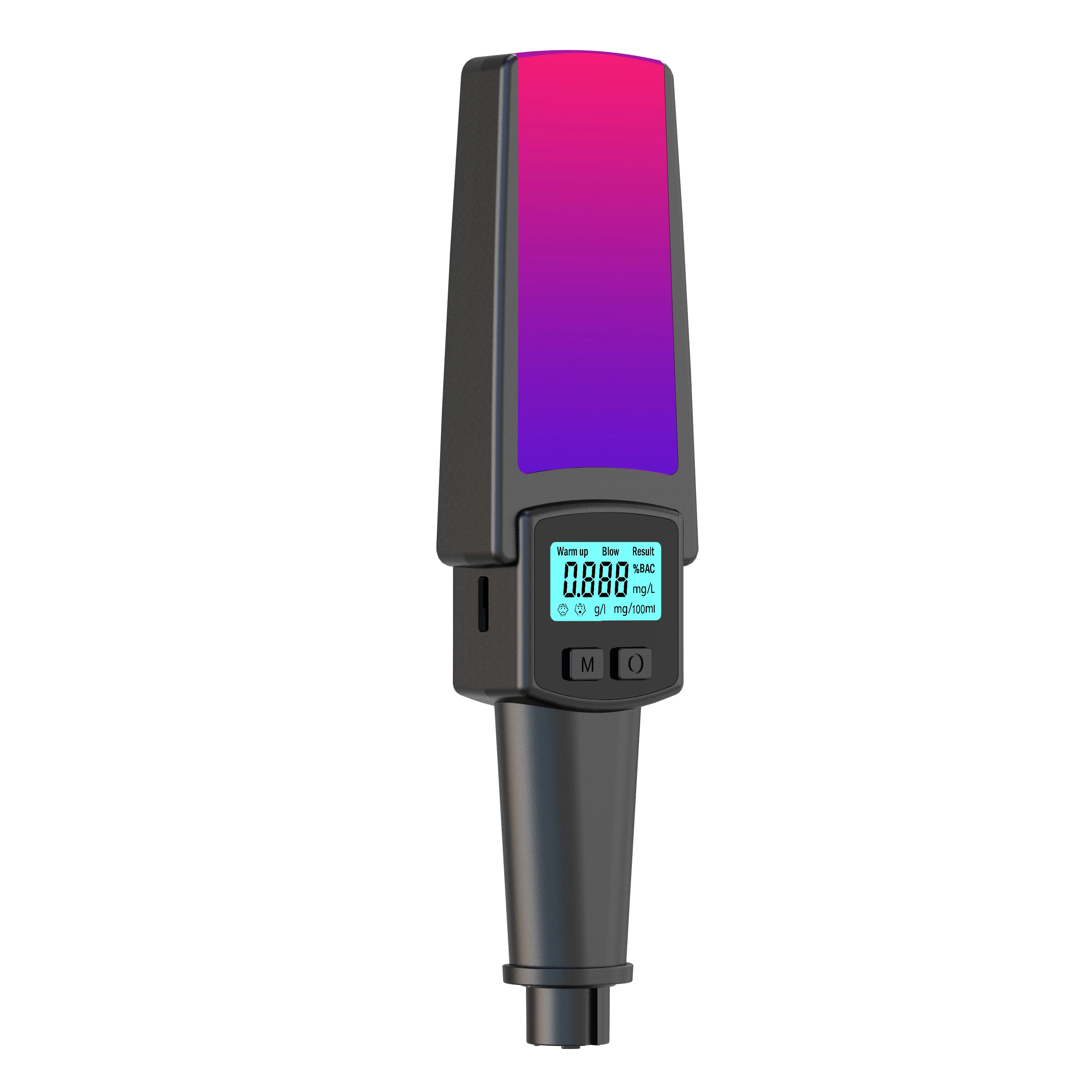 803 2-in-1 Car Safety Essential Instant Detection Impact Protection Smart Alcohol Tester & Spring-Loaded Emergency Hammer