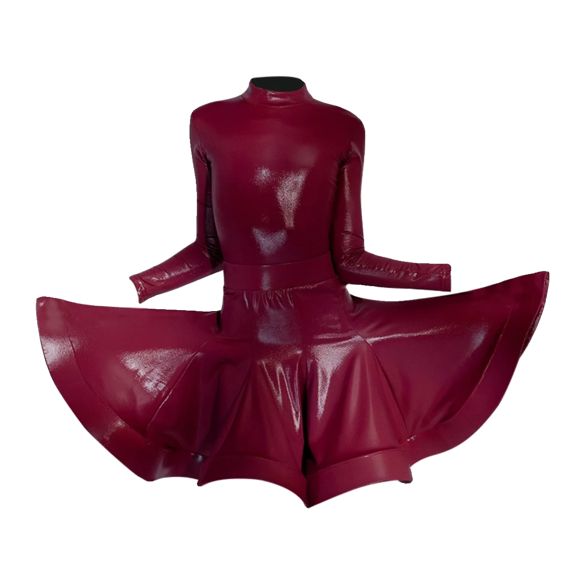 

Latin dance costume for girls standard competition costume, professional training suit large skirtperformance dance costume