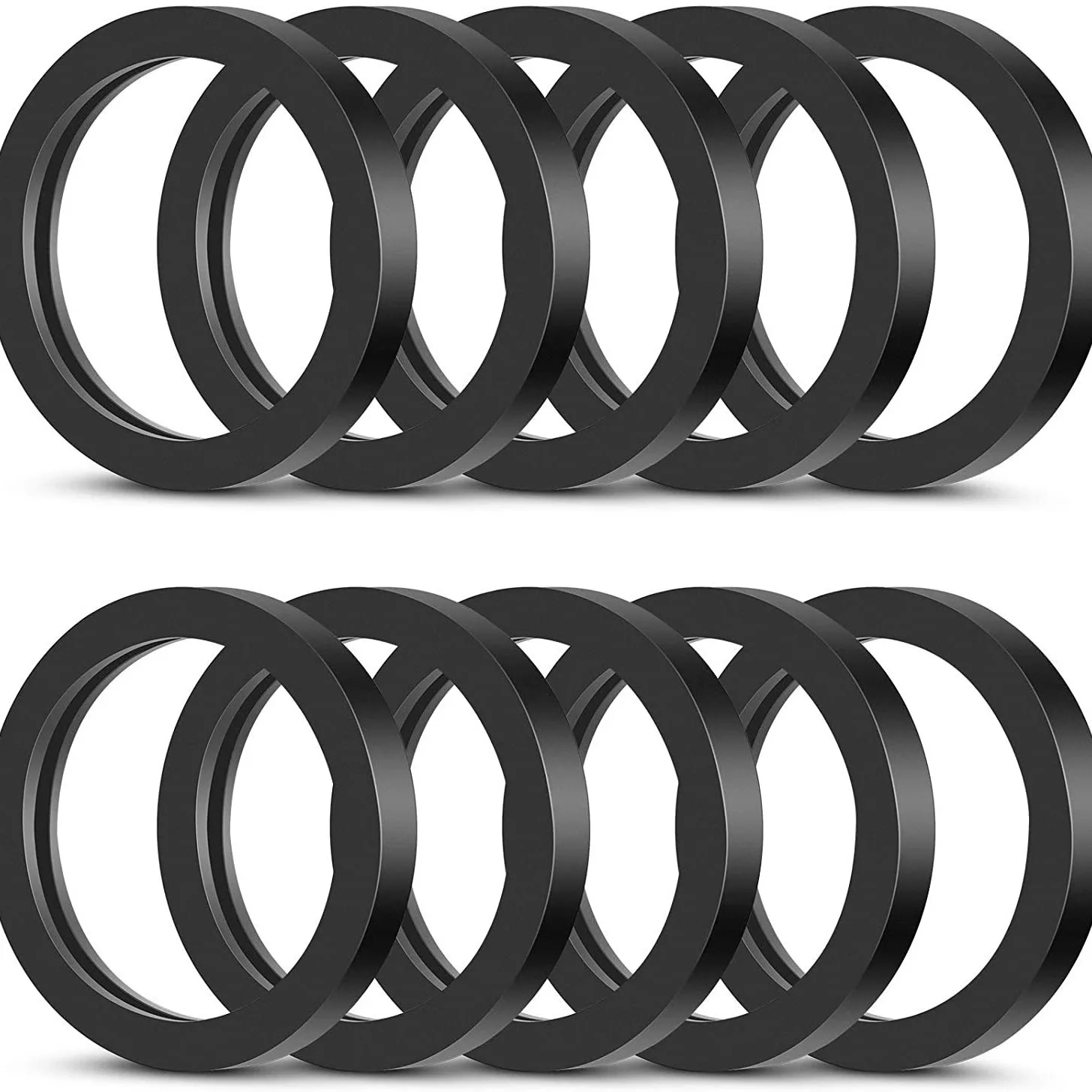 10Pcs/set Gas Can Spout Gasket Seals Rubber Black Ring Can Gaskets Fuel Washer Seals Spout Sealing Rings Replacement Gas Gasket