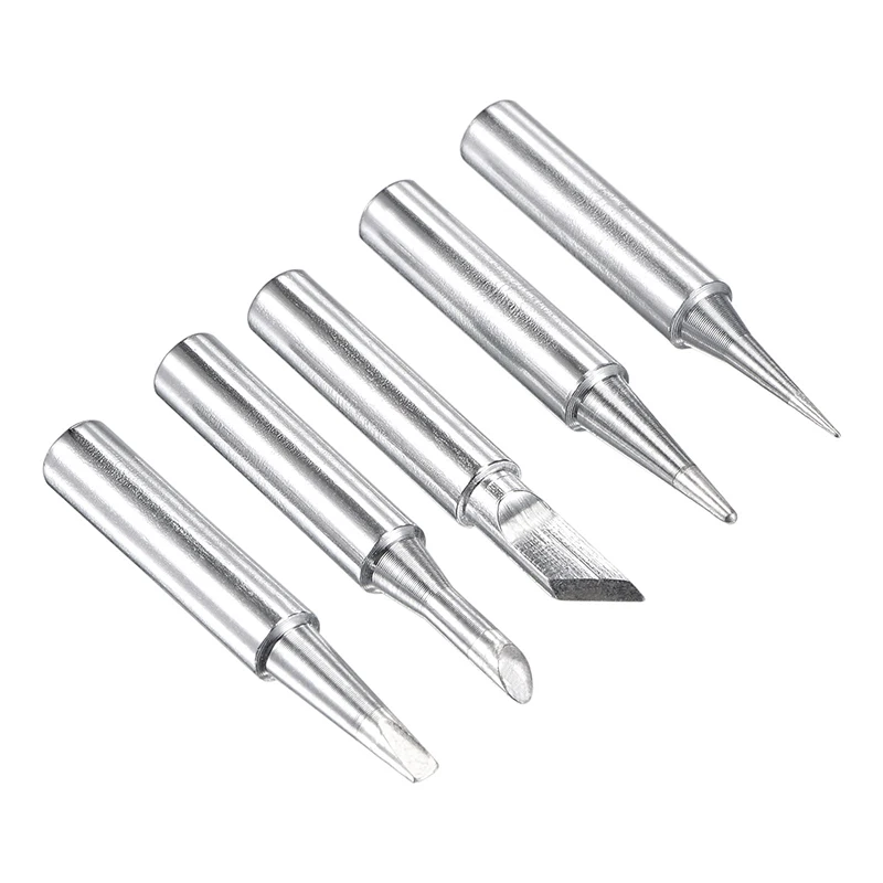 5Pcs Lead-free Soldering Iron Tip I+2.4B+K+D+3C Series 4mmx41mm Replacements for Soldering Station Solder Iron Head Repair Tools