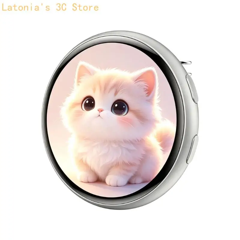 Digital Anime Display Pin 1.5-Inch Touch Display with Motion Visual Support for Convention Wear, Bags and Outfit Decor X3UB
