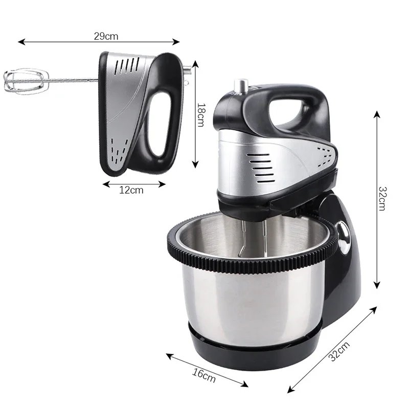 800W Stand Mixer with Bowl Food Mixer Electric 5 Speed for Cake Dough Maker Egg Beater Planetary Mixer Dough Blender