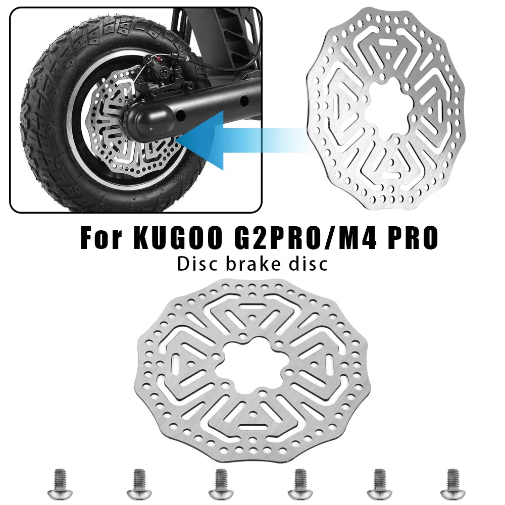 Disco de freno de 140MM para patinete eléctrico KUGOO G2 PRO/M4 KUGOO PRO, piezas de Rotor con 6 tornillos, envío rápido