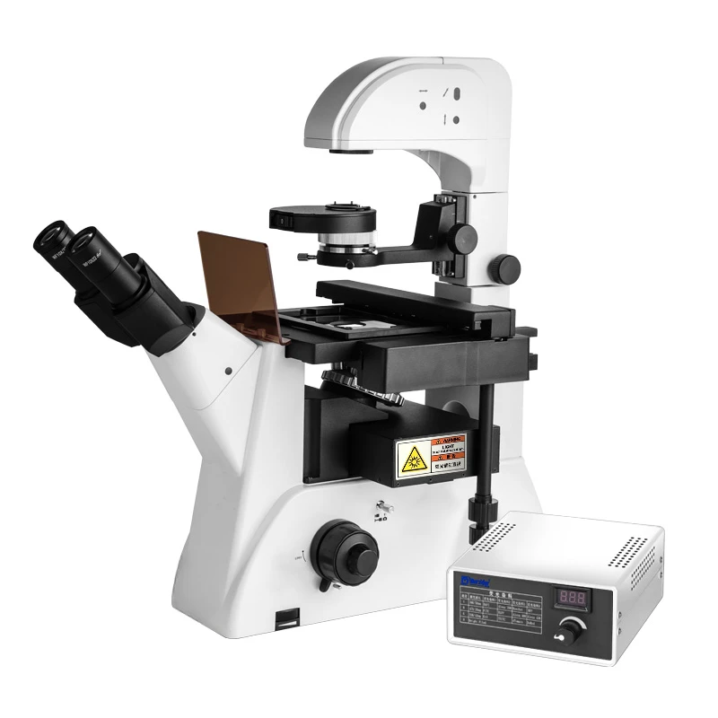 grade high definition high intensity LED inverted fluorescence microscope pathological immunofluorescence cell observation