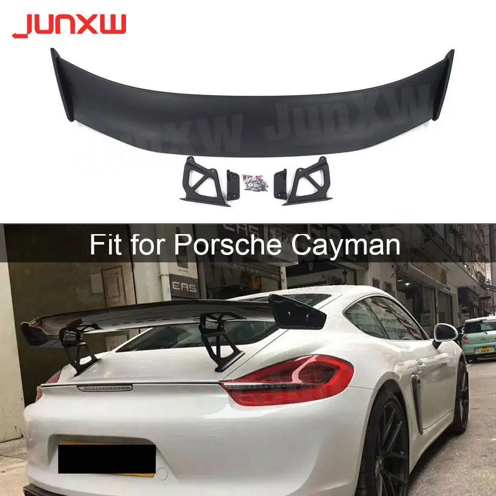 Carbon Fiber Rear Spoiler Tail Wings For Porsche Cayman 981 986 987 718 GT4 GT 2016 2017 2018 2019 Car Exterior Decoration