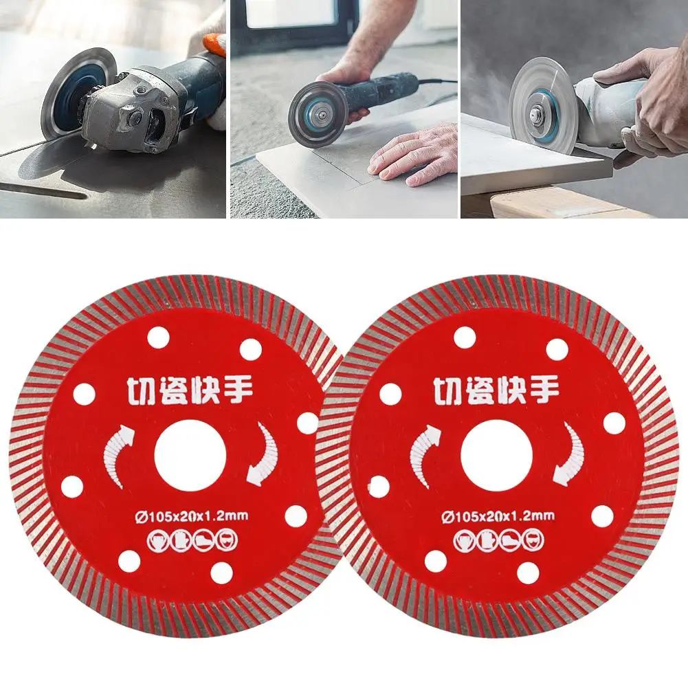 

105mm Ceramic Tile Cutting Disc Ultra Thin Corrugated Saw Cutting Dry Diamond Multifunctional A9Q1