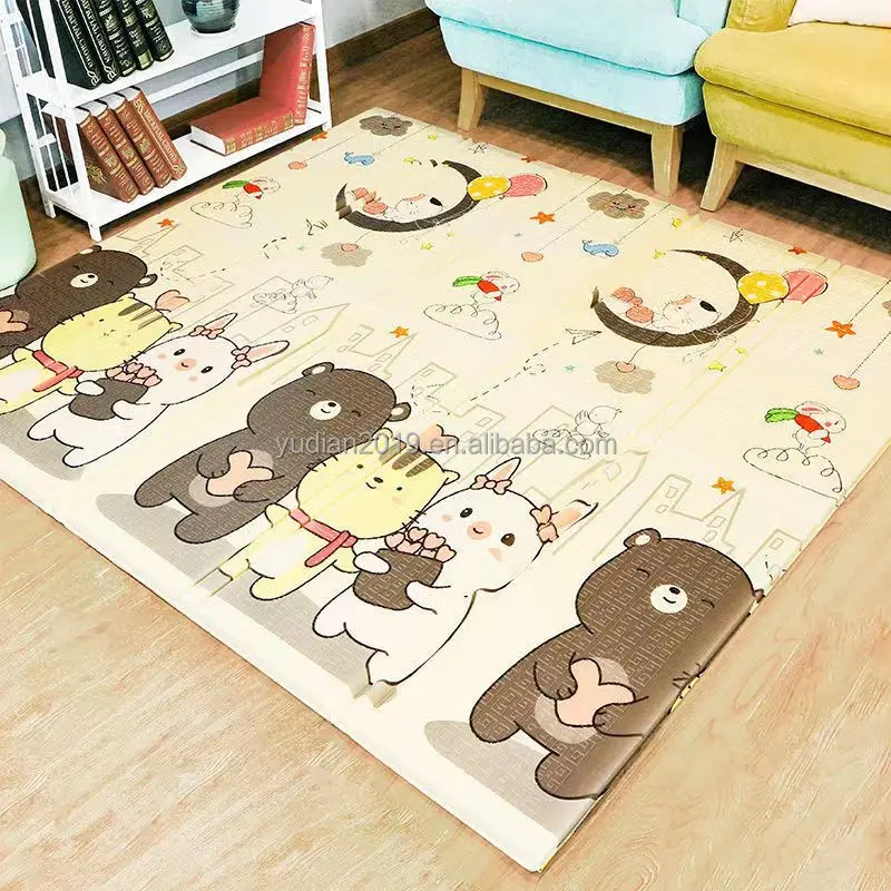 

Folding Mat Baby Crawling Mat Kids Playmat Waterproof Non Toxic Anti-Slip Mat for Babies, Infants, Toddlers