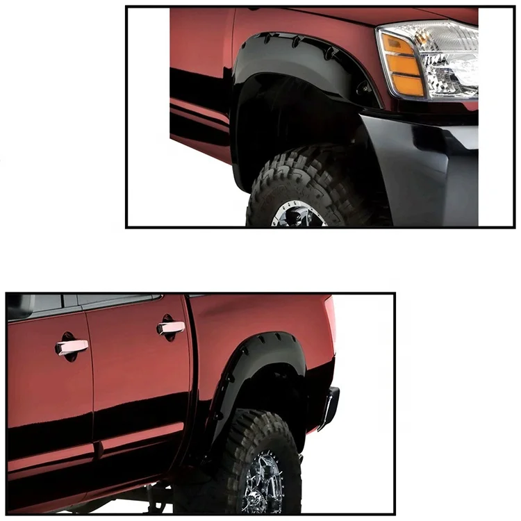 Car Fender Flares For Nissan Titan 2004-2014 With Bedisde Lockox 4x4 Car Off Road Arch Fender Auto Exterior Part