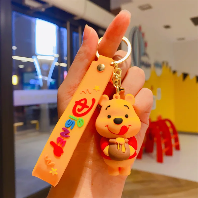 Carino Winnie the Pooh Tigger bambola portachiavi squisito libro borsa ciondolo auto portachiavi bambola macchina piccoli regali