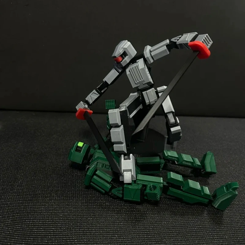 Fully Articulated Robot Toy 3D Printed Colorful Action Figure Already Assembled Multi-Jointed Movable for Desk Home Decor Gift