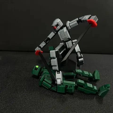 Fully Articulated Robot Toy 3D Printed Colorful Action Figure Already Assembled Multi-Jointed Movable for Desk Home Decor Gift