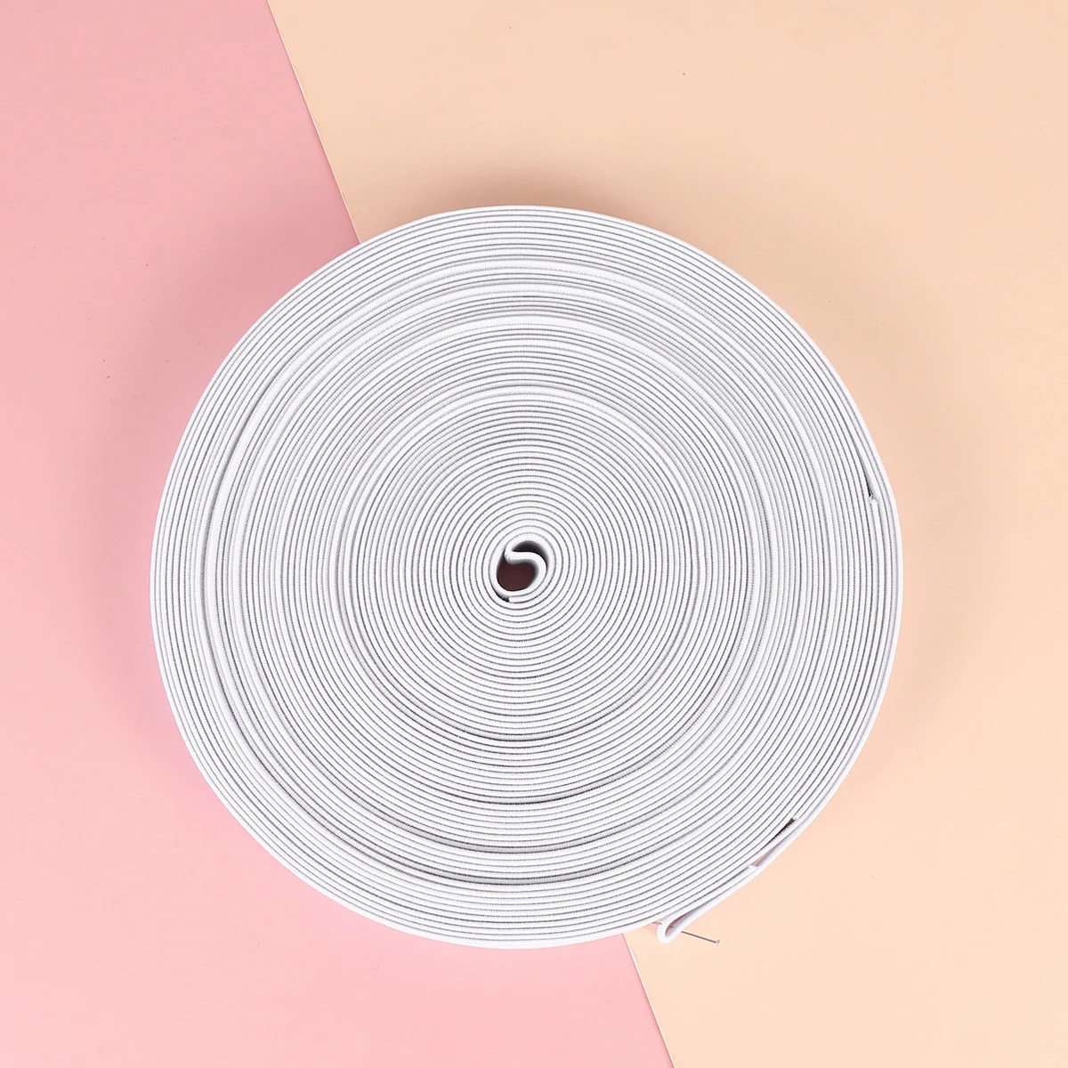 

16M Roll 1.5cm Wide Shoes Elastic Band DIY Craft Supply Thickened Plain Latex Rubber Band for Shoe Decoration White