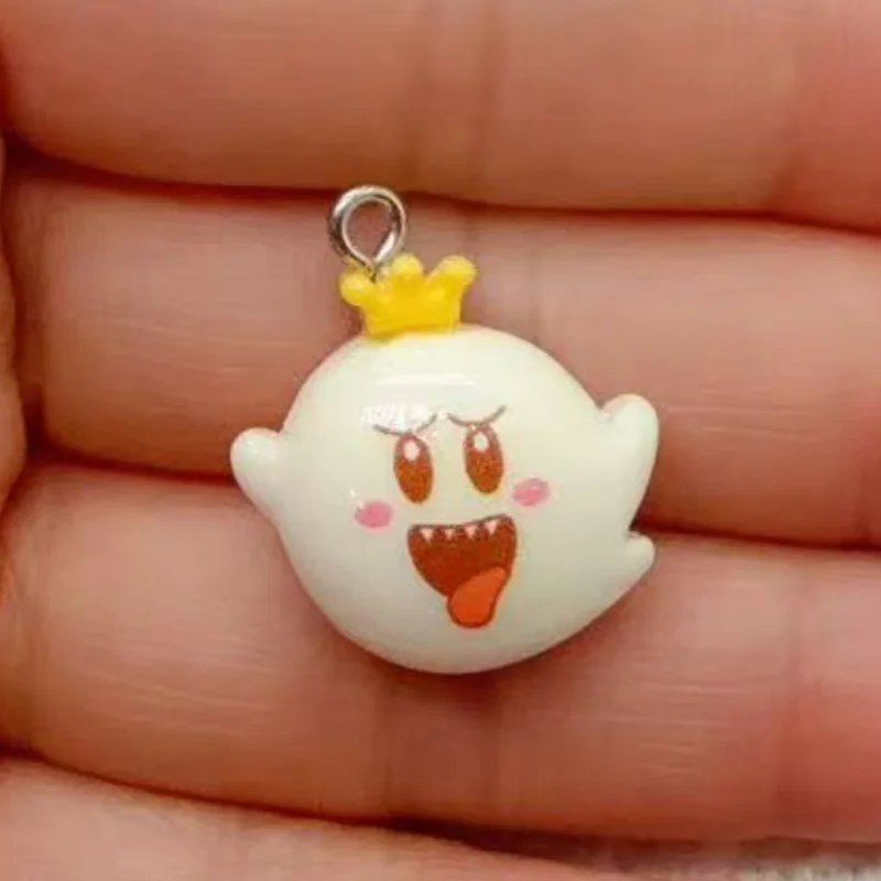 10pcs resin cartoon pendant, DIY jewelry making earrings, keychain accessories view 5