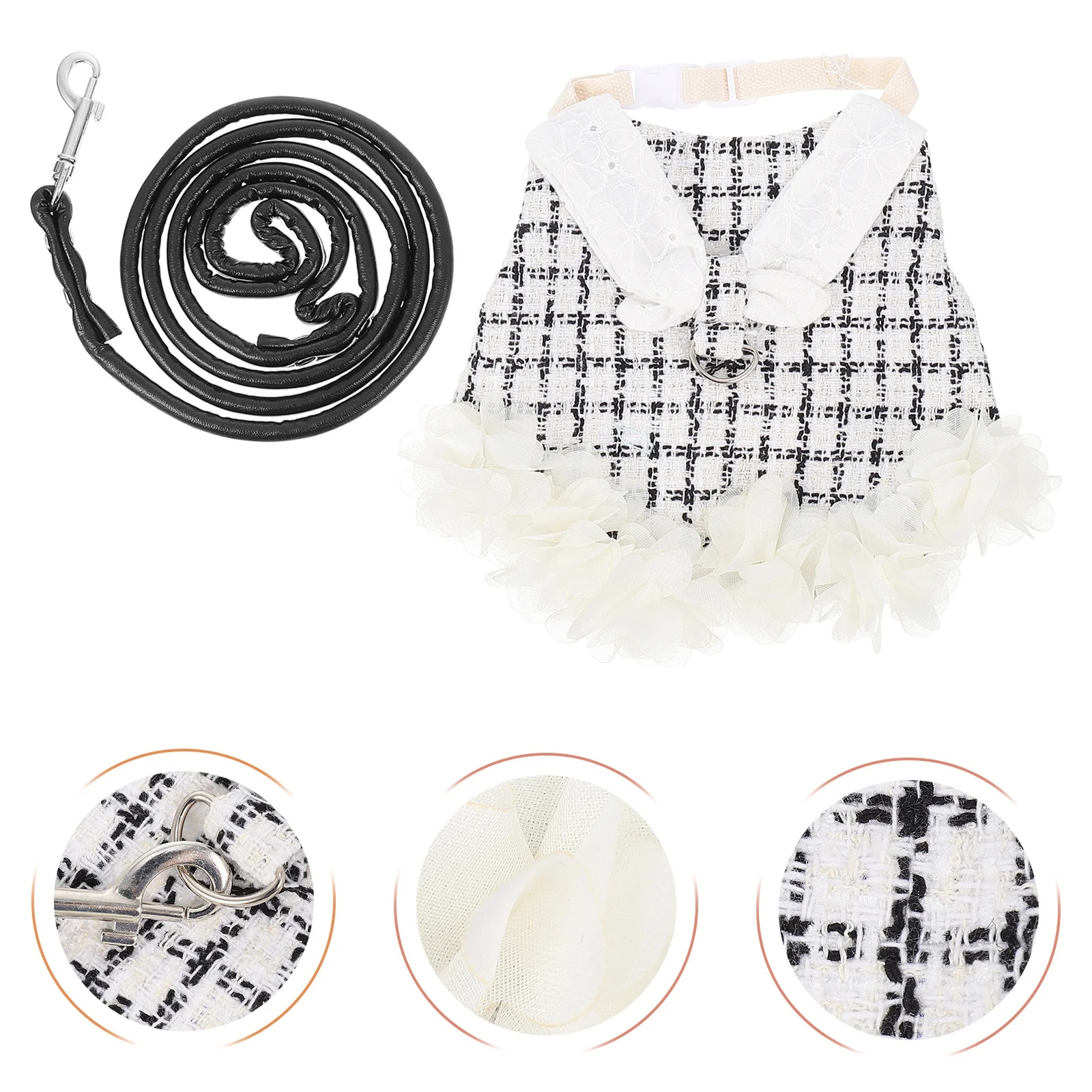 

1Set Rabbit Dress Clothes Bunny Harness Leash Pet Rabbit Vest Harness Adorable Outdoor Costume Walking Apparel