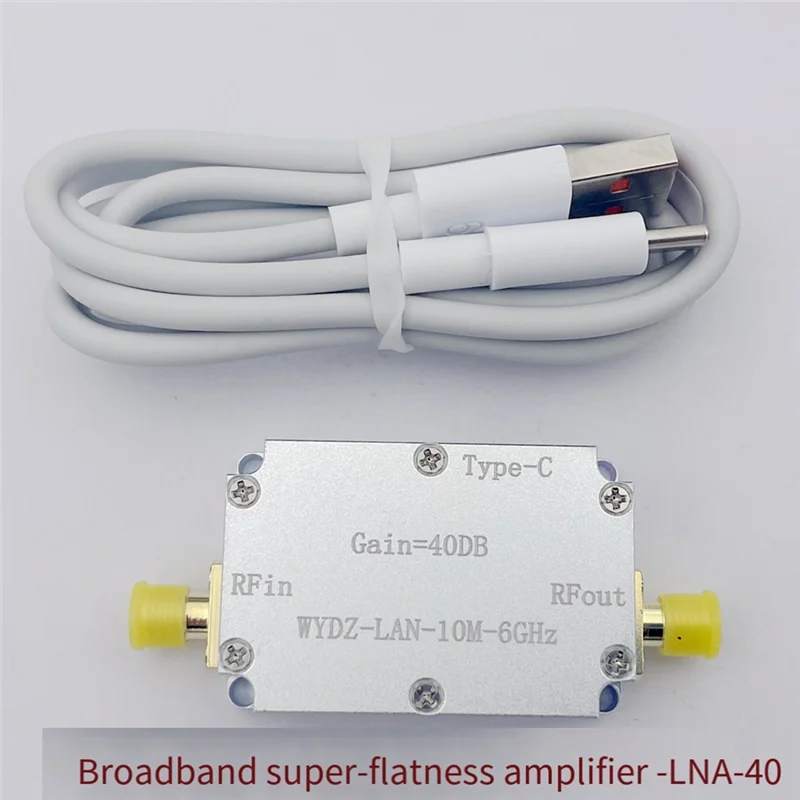 ABGN LAN 10M-6Ghz High Flatness Amplifier Gain RF Drive Signal Receiver Radio Drone Satellite SDR Walkie-Talkie