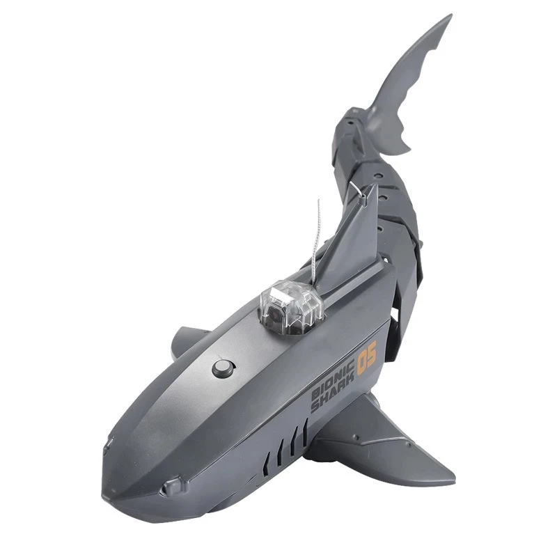 RC Submarine with 480P Camera Underwater Boat Toy Remote Control Shark Animal Robots on Radio Controlled Boats Toys for Children