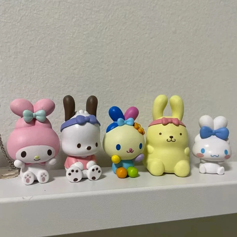 

New Product In Stock Meileti Big Ear Dog Flower Bunny Character Bunny Design Blind Box Desktop Decoration Surprise Gifts